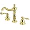 Kingston Brass KS1972NL 8" Widespread Bathroom Faucet, Polished Brass KS1972NL - alternate 1